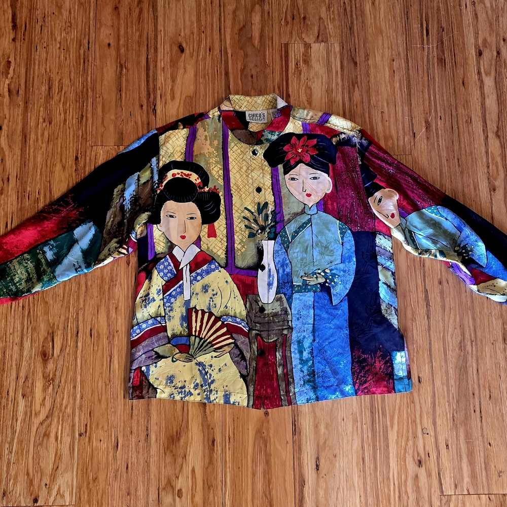 Chico's Multicolor Artistic Blouse
